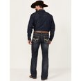 thumbnail image 1 of Rock & Roll Denim Men's And Dark Wash Double Barrel Reflex Bootcut Stretch Jeans Dark Wash 34W x 32L  US, 1 of 3