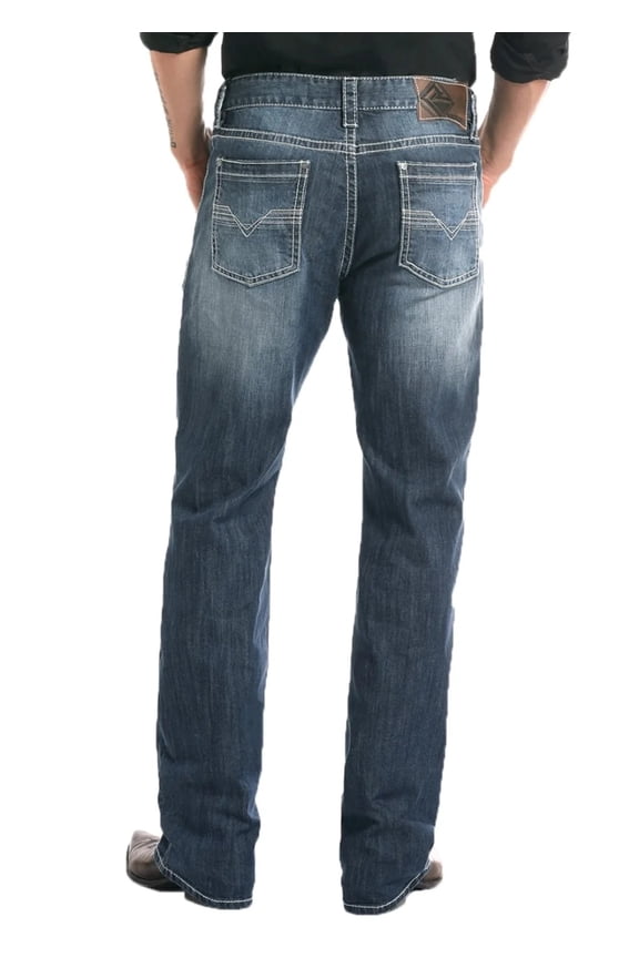 Rock & Roll Denim Men's And Men'S Reflex Double Barrel Straight Leg Jeans Blue 30W x 32L  US