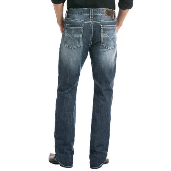 Rock & Roll Denim Men's And Reflex Double Barrel Straight Leg Jeans Blue 30W x 36L US