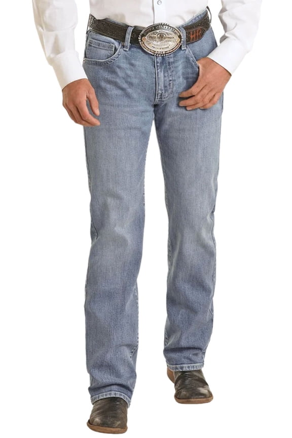 Rock & Roll Denim Mens '46 Vintage Regular Fit Stackable Bootcut Jeans (32x30)