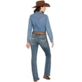 thumbnail image 1 of Rock & Roll Denim Women's And Medium Wash Mid Rise Extra Stretch Riding Medium Wash 32W x 30L, 1 of 4