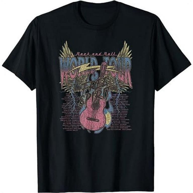 Rock Guitar On Fire T-Shirt Rock Guitar On Fire T-Shirt
