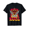 thumbnail image 1 of Rock & Roll Guitar Wings Music Concert Band Guitarist Gifts T-Shirt, 1 of 5