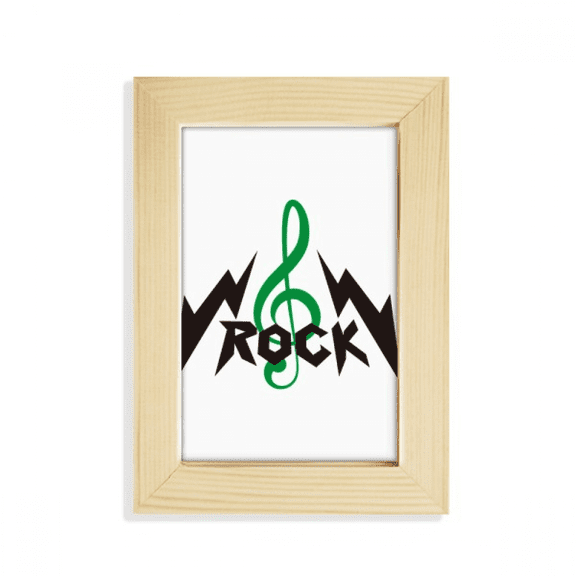 Rock Roll High Notes Intense Desktop Display Photo Frame Picture Art Painting 5x7 inch