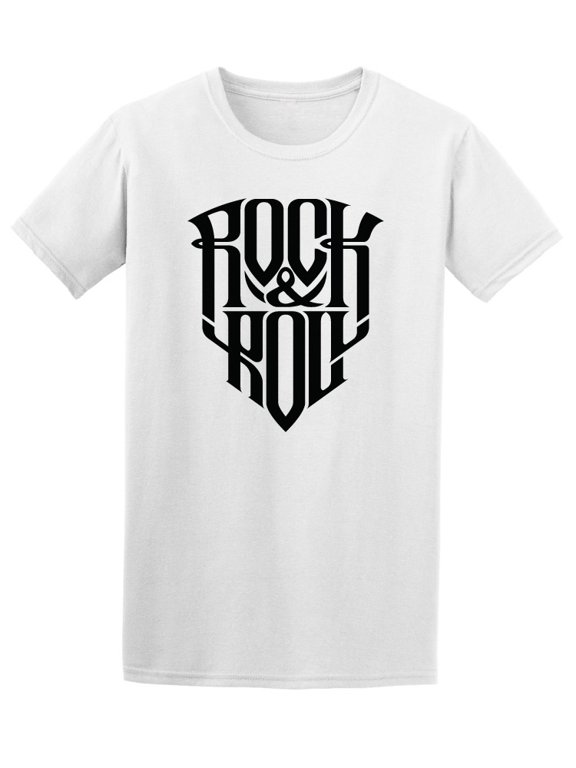 Rock & Roll Logo T-Shirt Men -Image by Shutterstock, Male Medium