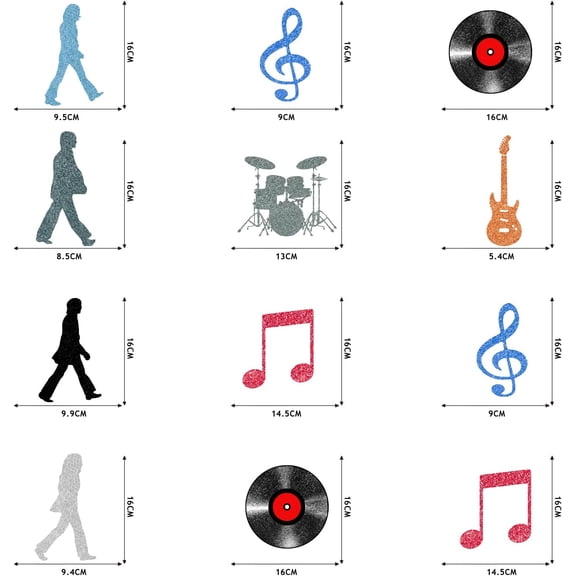 Rock and Roll Party Decorations 60s Retro Rock Music Party Streamers Hanging Swirls Decor 24Pcs Party Ceiling Decor Banner Supplies Event Birthday Party Decor$$Electronics Accessories