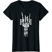 Rock & Roll Skeleton Guitar Music Lover Gift T-Shirt