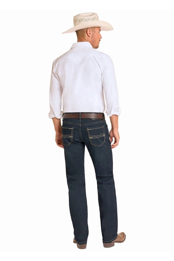 Rock & Roll Str Feather Emb Revolver - Mens Jeans  - Bm1Rd09122