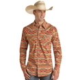 thumbnail image 1 of Rock & Roll Tan Snap Aztec Woven Print - Mens Shirt  - Rrmsosr0Qe, 1 of 1