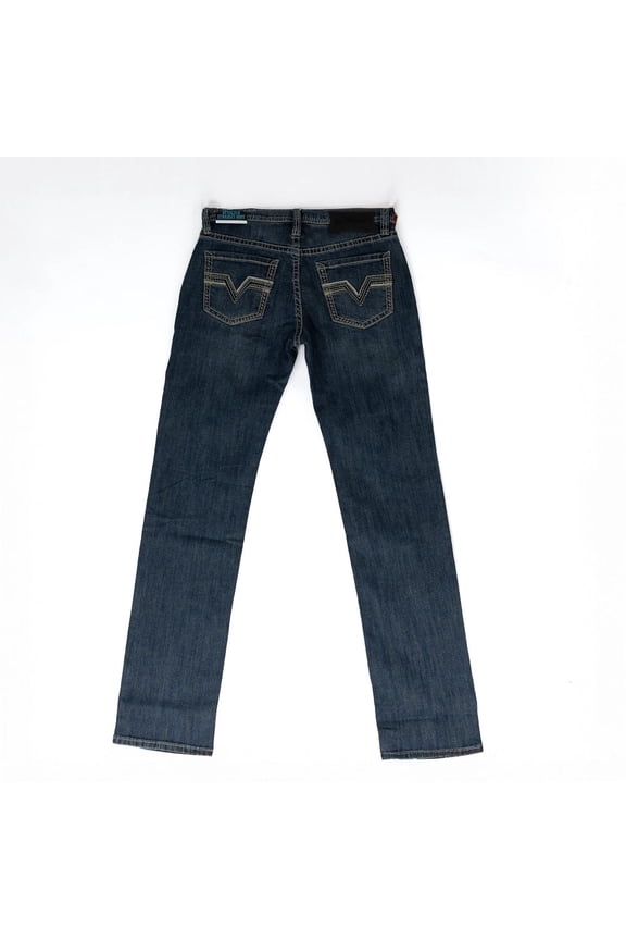 Rock & Roll Tone Pleather Emb Revolver - Mens Jeans - Bm1Rd09126