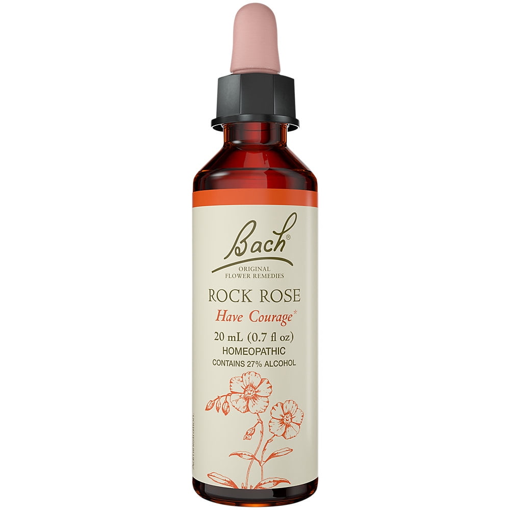 Rock Rose for Courage, Natural Homeopathic Flower Essence 20mL Dropper