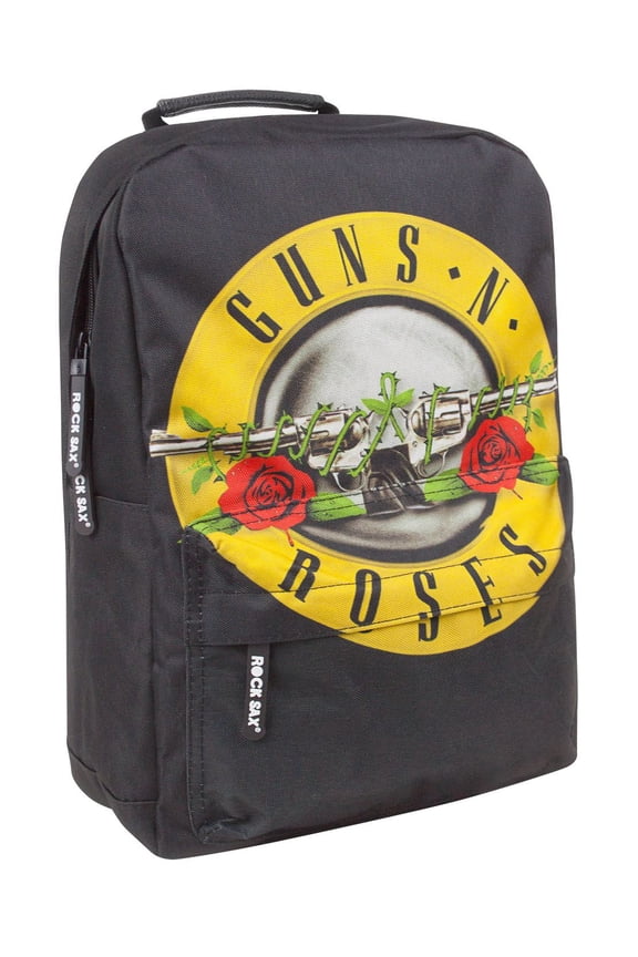 Rock Sax Guns N Roses Unisex Black Backpack | One Size | Made by Vanilla Underground