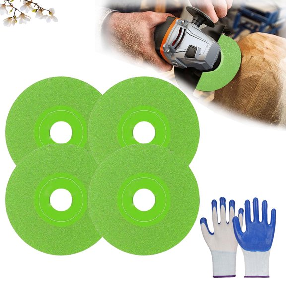 Rock Slab Grinding Disc, 4PCS Rock Plate Flat Grinding Disc Tile Ceramic, 3.93 Inch (100 mm) Wheel Diameter, Sheet Rock Slab Grinding Disc Cutting Tool, Rotary Tool Cutting Disc Accessories