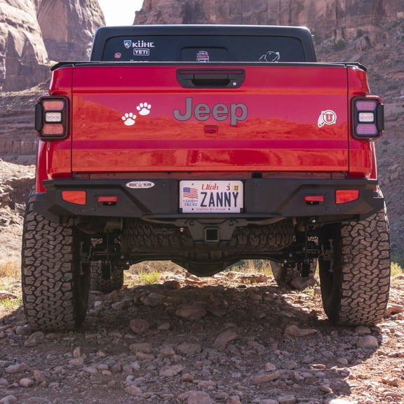 Rock Slide Gladiatror Rear Rock Sliders for 20-Pres Jeep Gladiator JT Steel