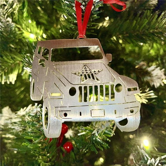 Rock Slide AC-ORN-JP Jeep Christmas Tree Ornament