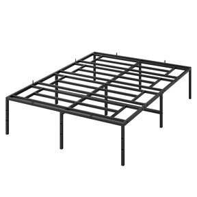 Rock-Solid Metal Platform Bed Frame – Quiet Steel Support, Hidden Underbed Storage, and Zero Need for a Box Spring