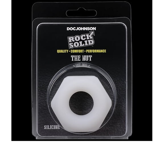 Doc Johnson Rock Solid The Nutt Silicone Penis Ring, White