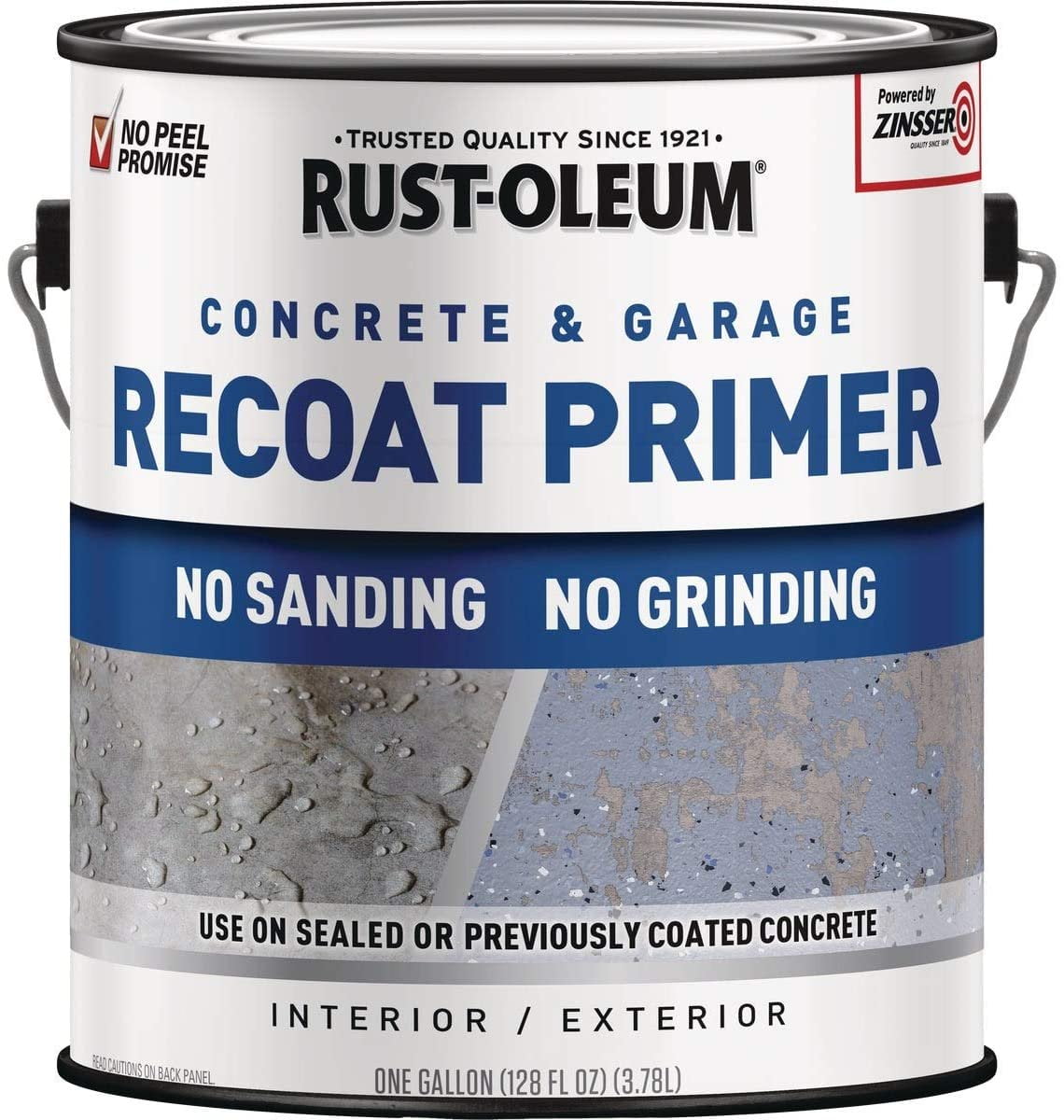 Rock Solid Floor Primer Concentrate - Durable, All Surface, Concrete Use - 1 Gal, Gray