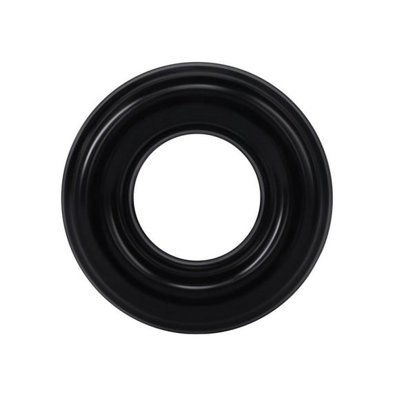 Doc Johnson Rock Solid Ribbed Donut Silicone Penis Ring, Black