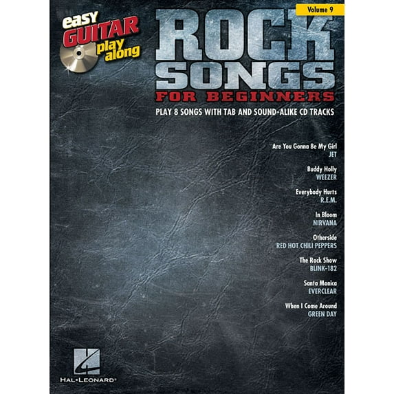 Rock Songs for Beginners: Easy Guitar Play-Along Volume 9, (Paperback)