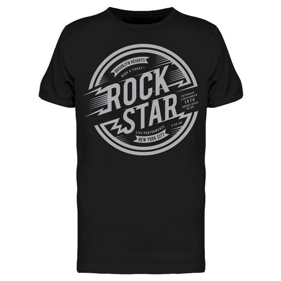 Rock Star Brooklyn T-Shirt Men -Image by Shutterstock, Male x-Large