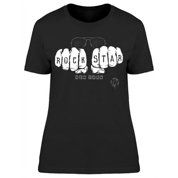 Rock Star Fists T-Shirt Women -Image by Shutterstock, Female Small