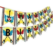 Rock Star Happy Birthday Banner