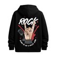 thumbnail image 1 of Rock Star Hoodie graphic hoodies music men's hoodies black Solid Color Design Long Sleeve Casual Hooded Sweatshirt christian regular fit Unique Design Unisex Shirt Crewneck tshirts, 1 of 7