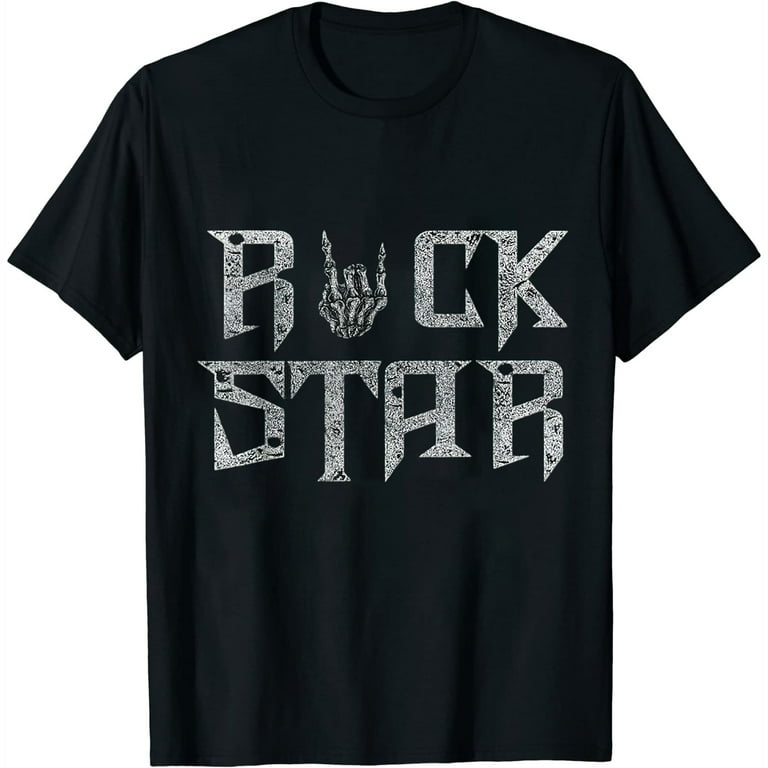 Rock Star Rock On Band Rock And Roll Concert Graphic Tees T
