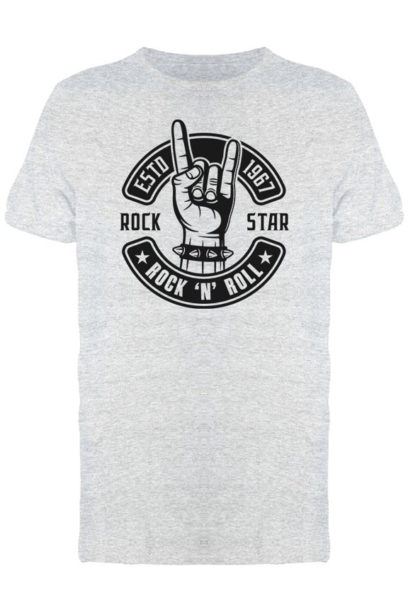 Rock Star Sign Graphic Tee Men's -Image by Shutterstock