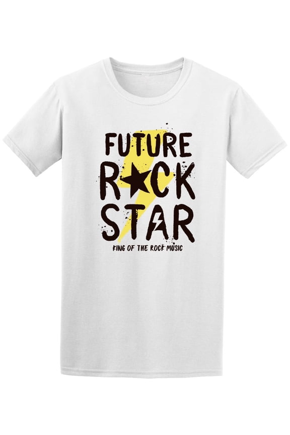 Rock Star Slogan Graphic Tee Men's -Image by Shutterstock
