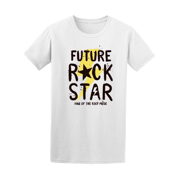 Rock Star Slogan Graphic Tee Men's -Image by Shutterstock
