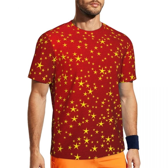 Rock Stars Print T-Shirt Man Retro Punk Fun Sports T-Shirts Breathable Summer Trending Te