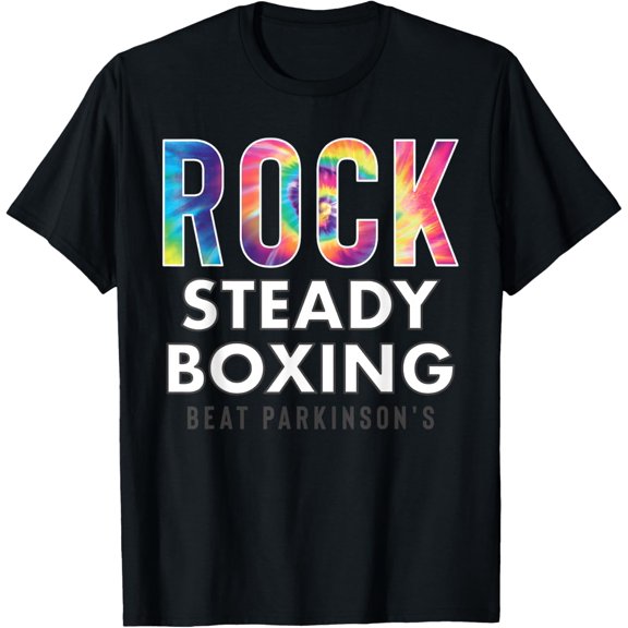 Rock Steady Boxing Hippie Tie Dye NEW T-Shirt