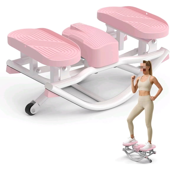 Rock Stepper, The Rock Stepper Side to Side Exercise Machine with Oversized Pedals 350lbs Capacity Low Impact 3D Motion Stair Stepper for Cardio Exercise at Home