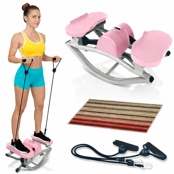 Rock Stepper Side to Side,Rock Stepper,Rock Stepper Machine for Exercise at Home- with Digital Display,Fitness Stepper for Arms,Legs & Glutes,Rock Stepper for Home,Apartment and Office