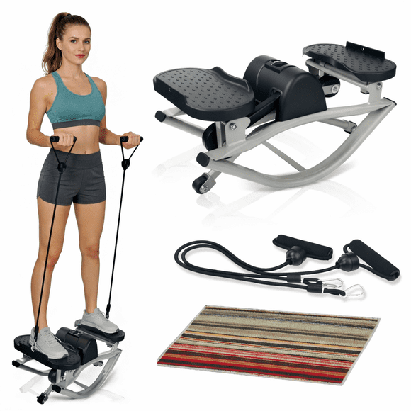 Rock Stepper Side to Side,Rock Stepper,Rock Stepper Machine for Exercise at Home- with Digital Display,Fitness Stepper for Arms,Legs & Glutes,Rock Stepper for Home,Apartment and Office
