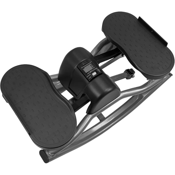 Rock Stepper Side-to-Side with 3D Lateral Motion for Home Workout, Low-Impact Compact Stepper Machine with Resistance Bands, Digital Monitor, 330lb Capacity Steppers for Exercise at Home