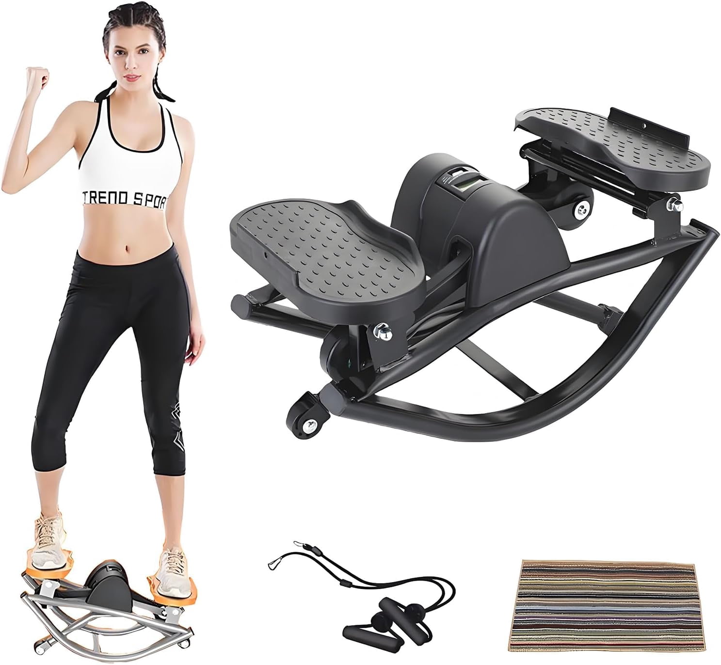 Rock Stepper Step Side-to-Side Lateral Rocking Fitness Stepper with ...