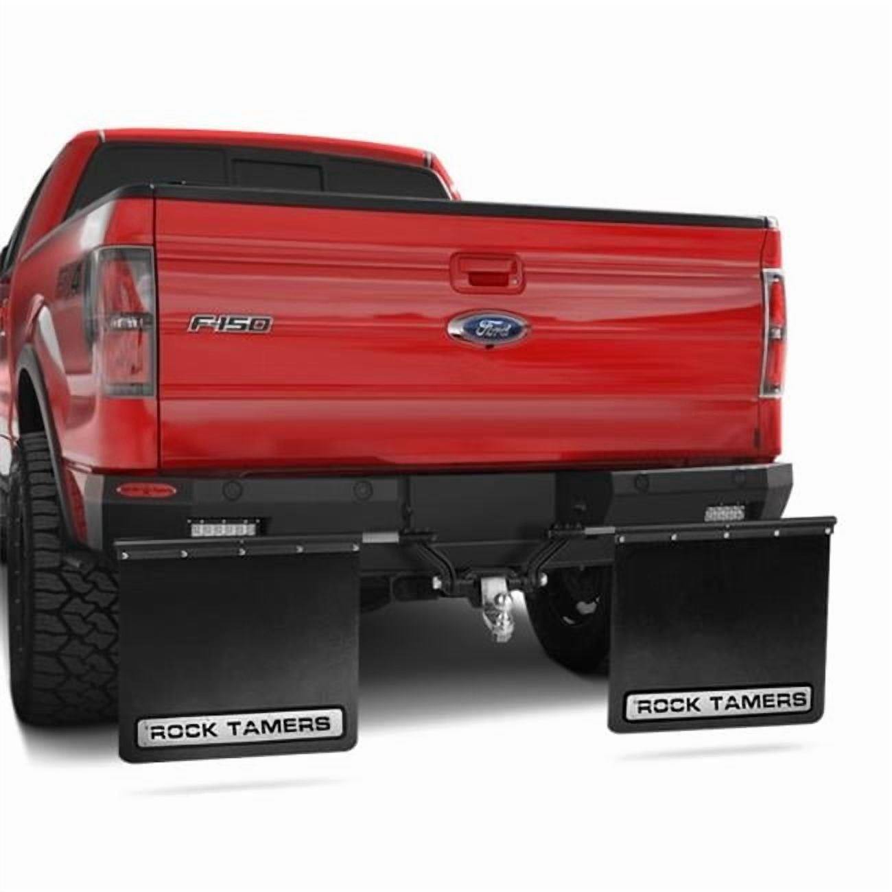Rock Tamers Series1 Model1 Adjustable Mud Flap, 2 in. Hub, Black