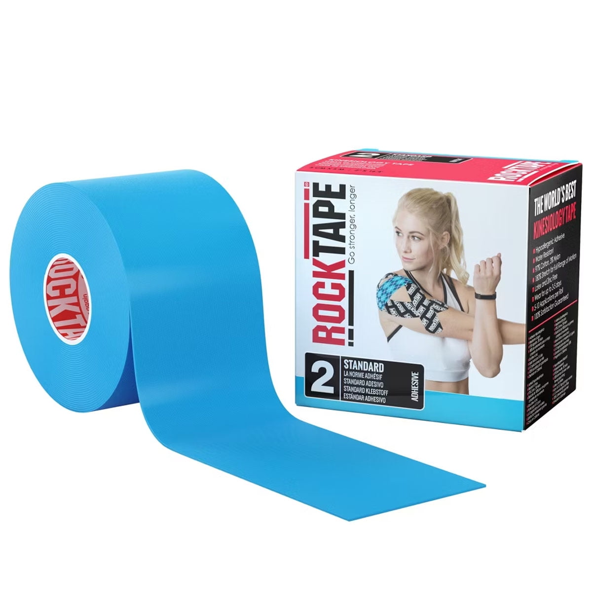 RockTape Standard Regular Athletic Tape, Blue