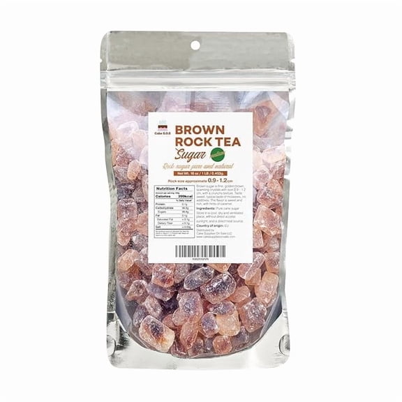 Rock Tea Sugar Brown 1 lb.