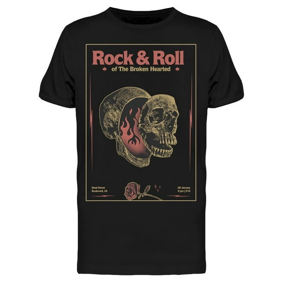 Rock The Broken Hearted T-Shirt Men -Image by Shutterstock, Male XX-Large