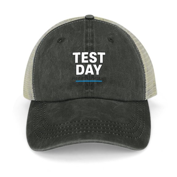 Rock The Test Ace The Test With Confidence Black Adjustable Trucker Baseball Cap for Men Women, Mesh Snapback Hat