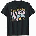 thumbnail image 1 of Rock The Test Day Teacher Shirt You Can Do Hard Things T-Shirt, 1 of 5