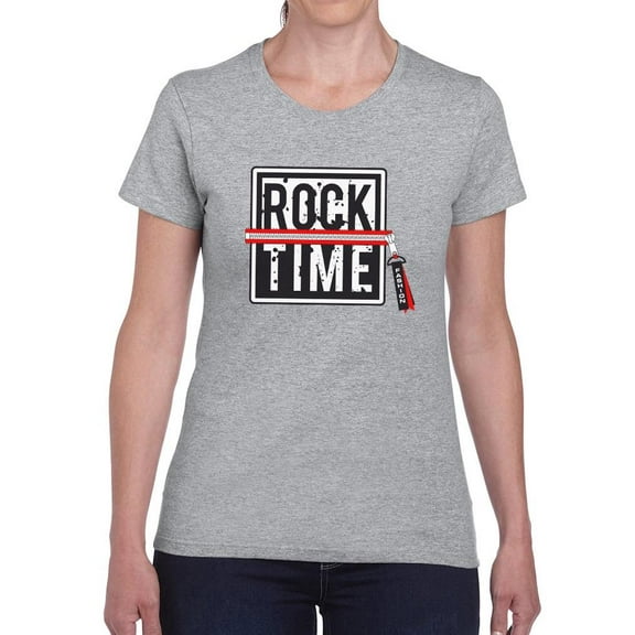 Rock Tome Zipper Sign Shaped T-Shirt Women -Image by Shutterstock, Female Large