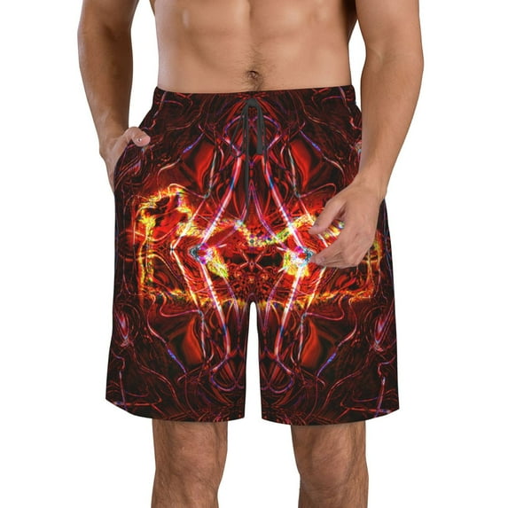 Rock Tool Band Music Men's Beach Shorts Swim Trunks Casual Quick Dry Board Shorts Swimwear with Mesh Lined and Pockets