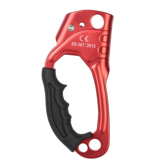 Rock Tree Climbing Ascender Right Hand Alloy Stainless Steel 8 13mm Rope Rubber Grip 308lb Load Safe NATEFEMIN