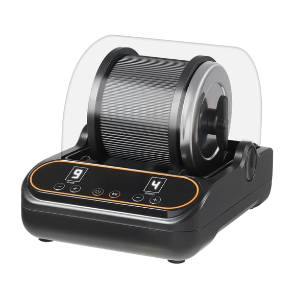 Rock Tumbler 1lb, Rock Polishing Machine Kit, 4 Speed Adjustable Timer, PC Sound Reduction Cover, TPU Drum, Direct Drive Motor, Quiet Stone Polisher for Gems