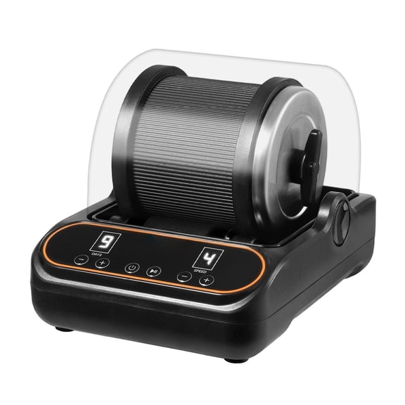 Rock Tumbler 2lb, Rock Polishing Machine Kit with 4 Speed, Timer, PC Sound Cover, TPU Drum, Direct Drive Motor, Quiet Stone Polisher for Gems & Rocks